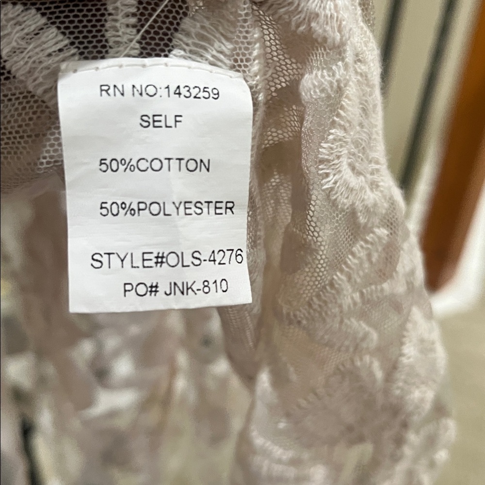 Origami FLORAL Cream Lace SHAWL CAPE, FREE SIZE, BOHO CLASSIC: - Picture 15 of 16